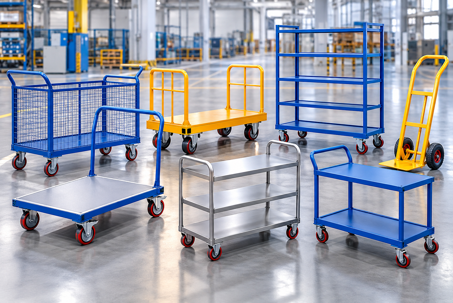 Industrial trolley and carts manufacturer in India - SAXEO